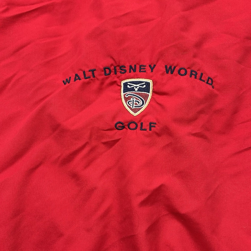 Walt Disney World Golf Pullover Windbreaker Mens XXL‎ Red Water Wind Resistant - Picture 4 of 16